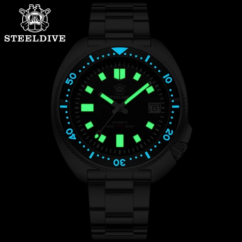 Imagen 2 del producto STEELDIVE SD1970 reloj de buceo mecánico automático capitán Willard NH35 relojes tortuga homenaje resistente al agua 200M reloj de buceo para hombres