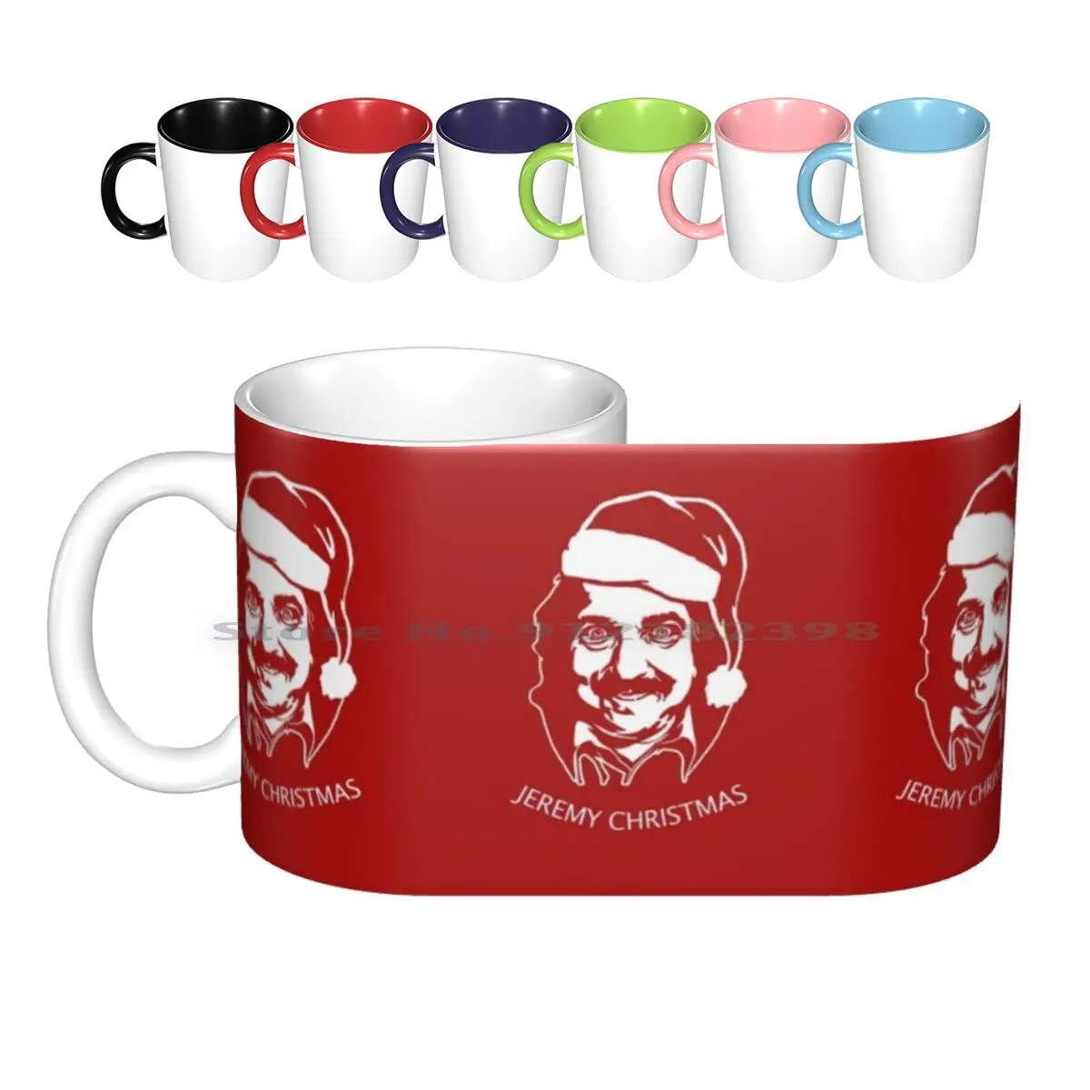 Jeremy Christmas-Ron Jeremy Legendary Star Santa Ceramic Mugs Coffee Cups Milk Tea Mug Alternative Christmas Christmas Star X