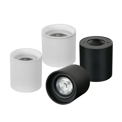 디밍이 가능한 실린더 LED 다운라이트 6W 10W 12W 15W 22W COB 천장 스포트라이트 AC85~265V Backg 원형 램프 Lndoor 조명