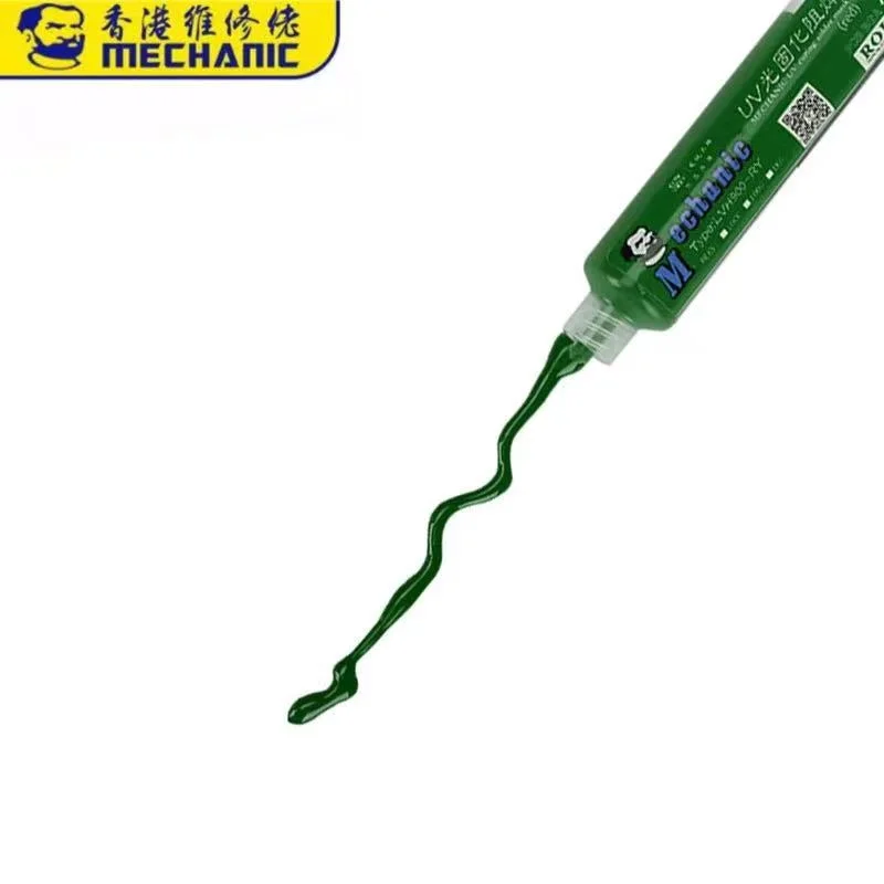 Thợ Cơ Khí Xanh UV Hàn Dán Thông Lượng Dầu Cho PCB BGA Bảng Mạch Cảm Quang Mặt Nạ Loại Mực Bộ Chữa Chống Ăn Mòn Arci