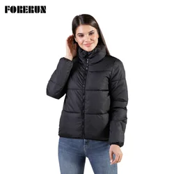 FORERUN 8 Colors Bubble Jacket Women Winter Puffer Coat Stand Collar Thicken Parka Winterjas Dames Factory Supply Sales