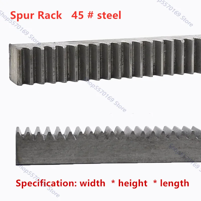 Imagem -03 - Cremalheira Dentes Retos 1.5 Módulo de Alta Precisão Cremalheira de Engrenagem de Aço Rack de Engrenagem Precisão Cnc Dentada 10 Peças 1.5mod 15*15*1000 mm