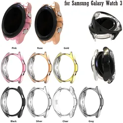 Protective Case Cover Shell for Samsung Galaxy Watch 3 45mm 41MM Smart Replacement Accessories Frame Cases PU Screen Protective