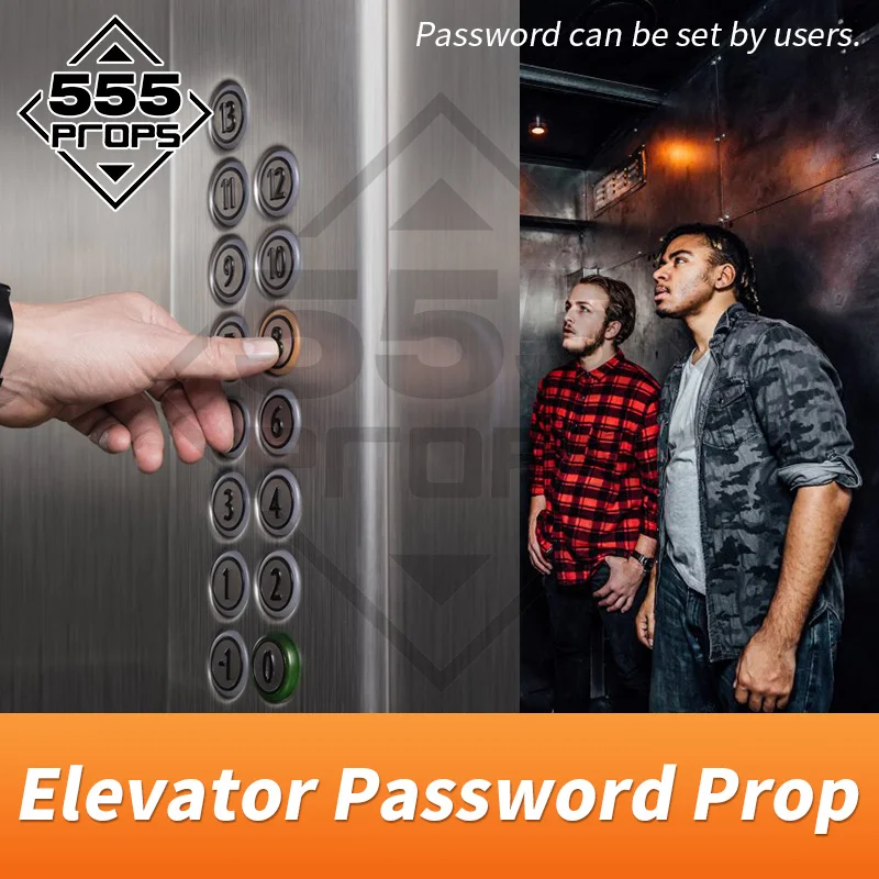 Elevator Password Prop Escape Room Game Real life input correct password to unlock riddle game prop supplier 555PROPS