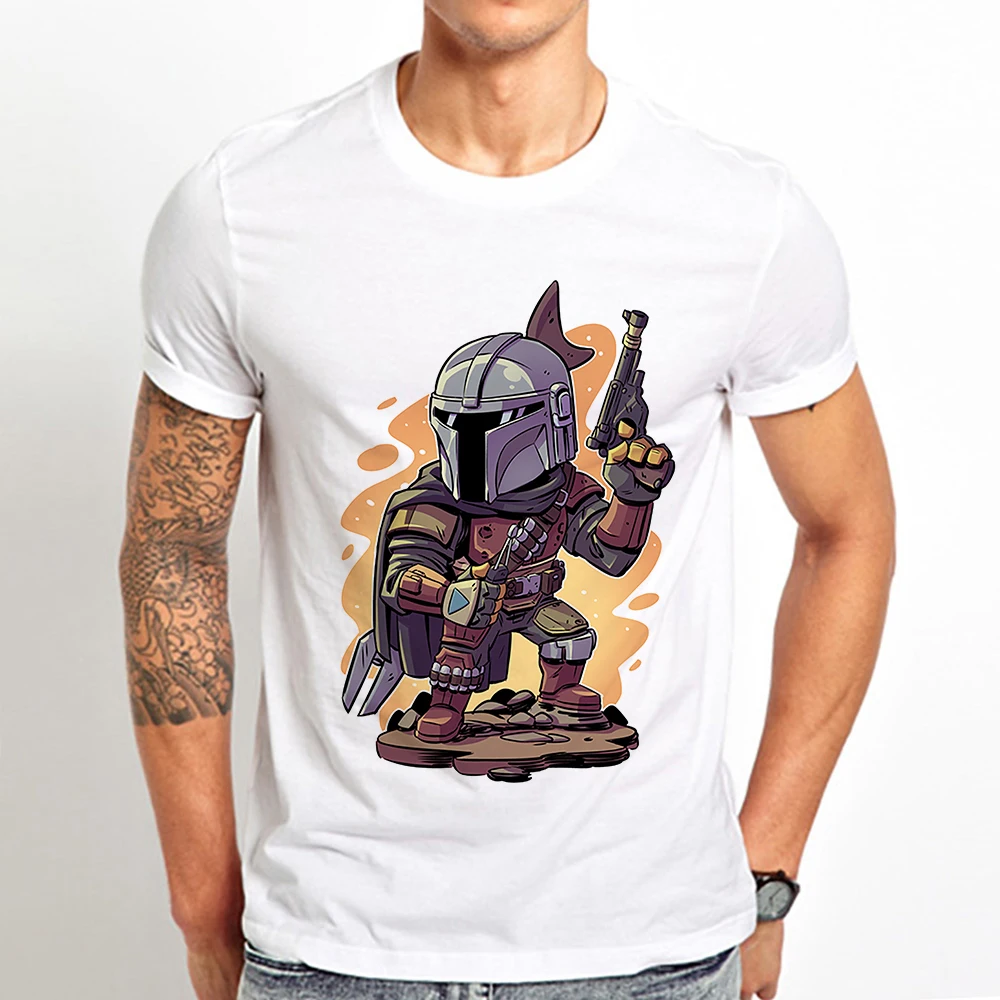 Boba Fett IG-11 funny t shirt men summer new white casual homme The Mando streetwear tshirt gift unisex