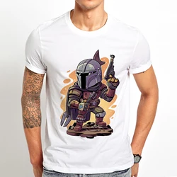 Boba Fett IG-11 funny t shirt men summer new white casual homme The Mando streetwear tshirt gift unisex