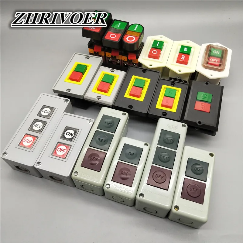 22 مللي متر/25 مللي متر/30 مللي متر على/OFF START إيقاف NO/NC APBB-22N/AS-22N/PPBB-30N حظة مزدوجة رئيس دفع زر التبديل مع ضوء 12V 24V 220V #6