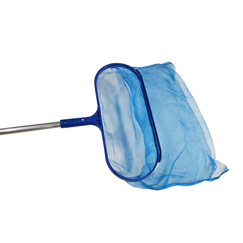 Swimming Pool Accessories Skimmer Net with Adjustable Telescopic Pole Deep Bag Net Water Surface Debris Cleaning Net