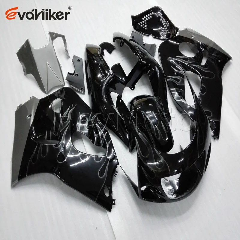 motorcycle bodywork kit for GSXR600750 1996 1997 1998 1999 2000 GSXR 600 silver flames ABS motor Fairing