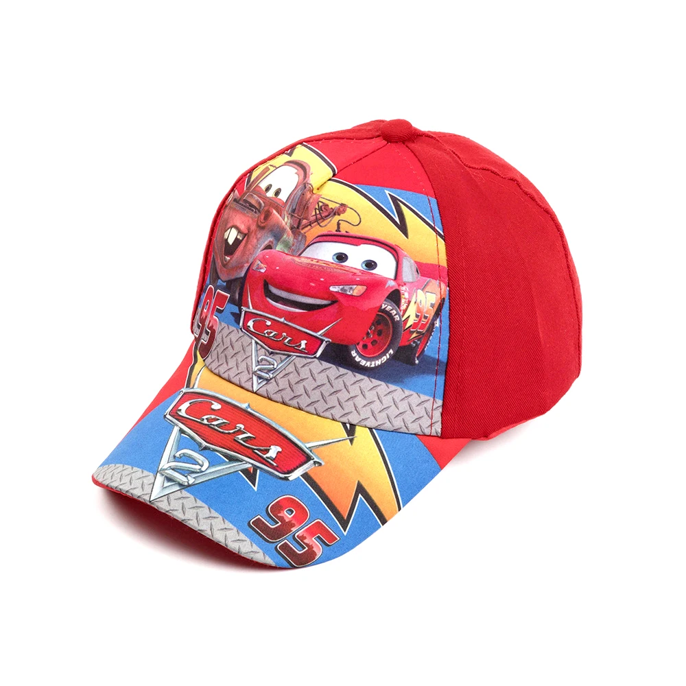 New Children\'s Hats Cartoon Baseball Cap Anna Elsa Mickey Minnie Visor Kids Hat Cotton Adjustable Cars Visor Hat Boys Girls Cap