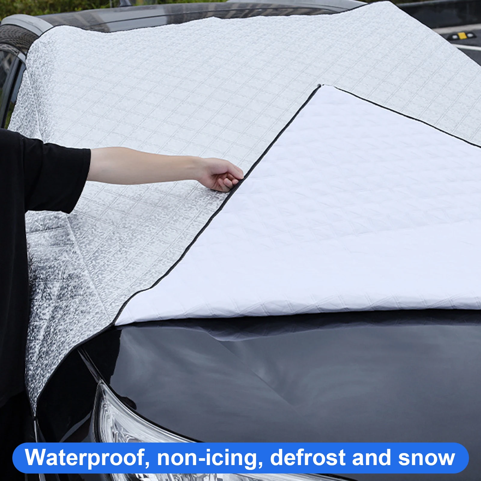 Universal Automobile Sunshade Cover Car Windshield Snow Sun Shade Waterproof Protector Cover Car Front Windscreen Cover