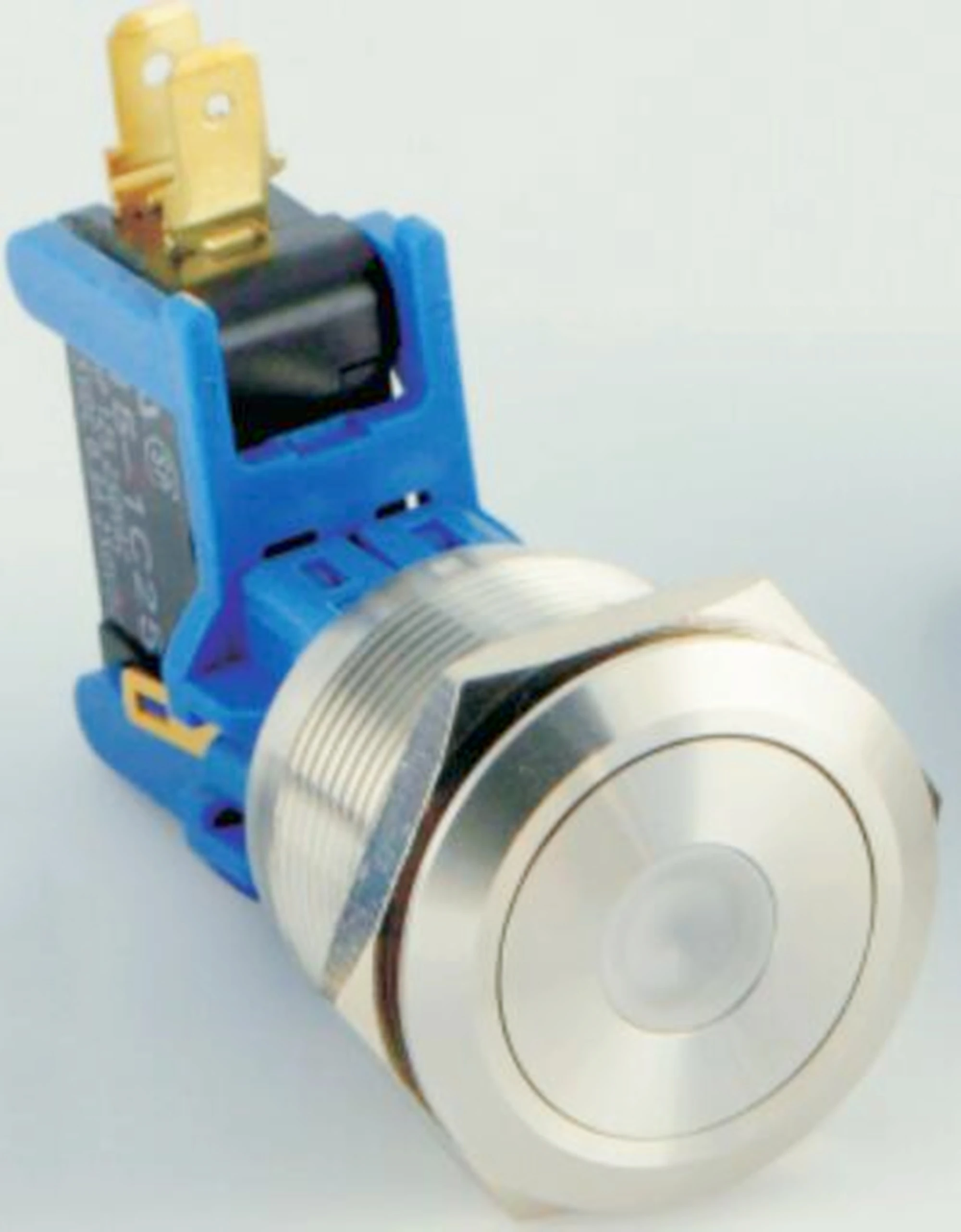 ELEWIND 30mm 15A مفتاح زر ضغط معدني كبير من نوع الإغلاق مع ضوء نقطة (موافقة PM301-LC-11ZD/S، موافقة UL)
