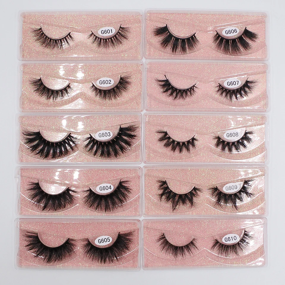 Fluffy Lashes Mink Makeup Short Natural Eyeleshes 2021 New Messy Curling Mink Eyelashes