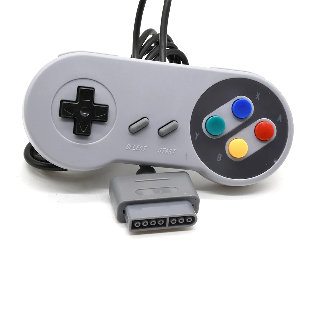 Gamepad 16 Bit Controller cavo AV per Super Nintendo SNES System Console Control Pad