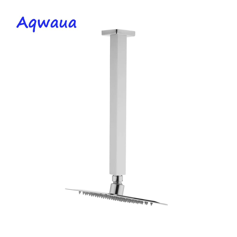 Aqwaua Bathroom Shower Arm Ceiling Mounted Shower Head Connector Bathroom Concealed Install WaterMark Certified Accessories Bag