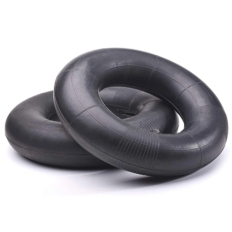 2 PCS 13 x 5.00-6 inch Heavy Duty Inner Tube with TR-13 Straight Valve Stem - for Wheelbarrows, Mowers, Hand Trucks