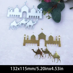 Islamic Camel Cutting Dies Halal Religion Metal Stencil for DIY Scrapbooking Card Embossing Decor