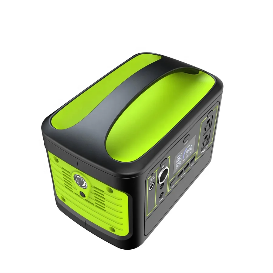 LED Light Lithium Battery Charger 500Wh Portable Power Bank Station With USB Ports