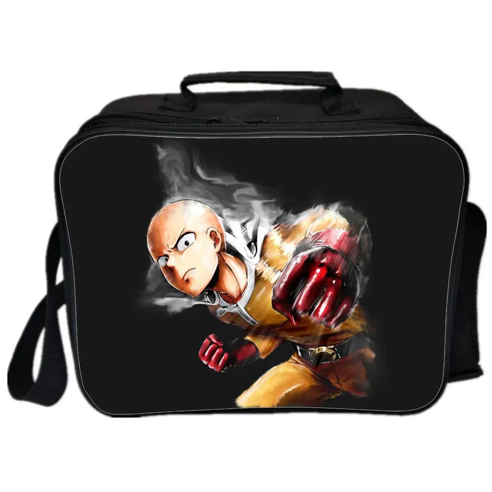 One Punch Man Lunch Box Anime Cute Cartoon Handbag Lunch For Kids School Small Lunch Bag Picnic Food Bags