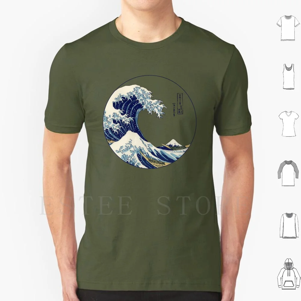 The Great Wave Off Kanagawa T Shirt Men Cotton 6xl Japanese Kanagawa Hokusai