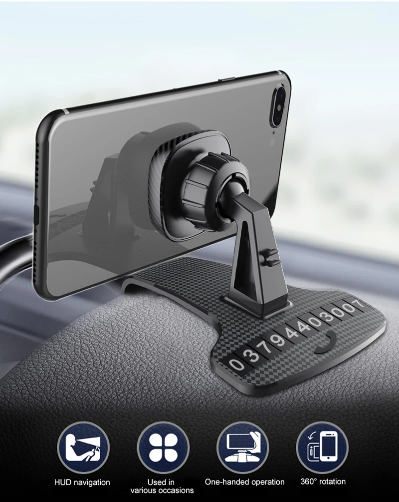XMXCZKJ Magnetic Car Phone Holder Dashboard Mount Mobile Phone Holder Stand Smartphone GPS Support For iPhone Pro Huawei Samsung