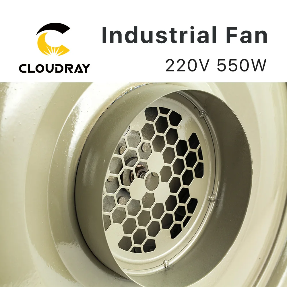 Cloudray 220V 550W Ventilator Air Gebläse Kreisel für CO2 Laser Gravur Schneiden Maschine Medium Druck Weniger Lärm