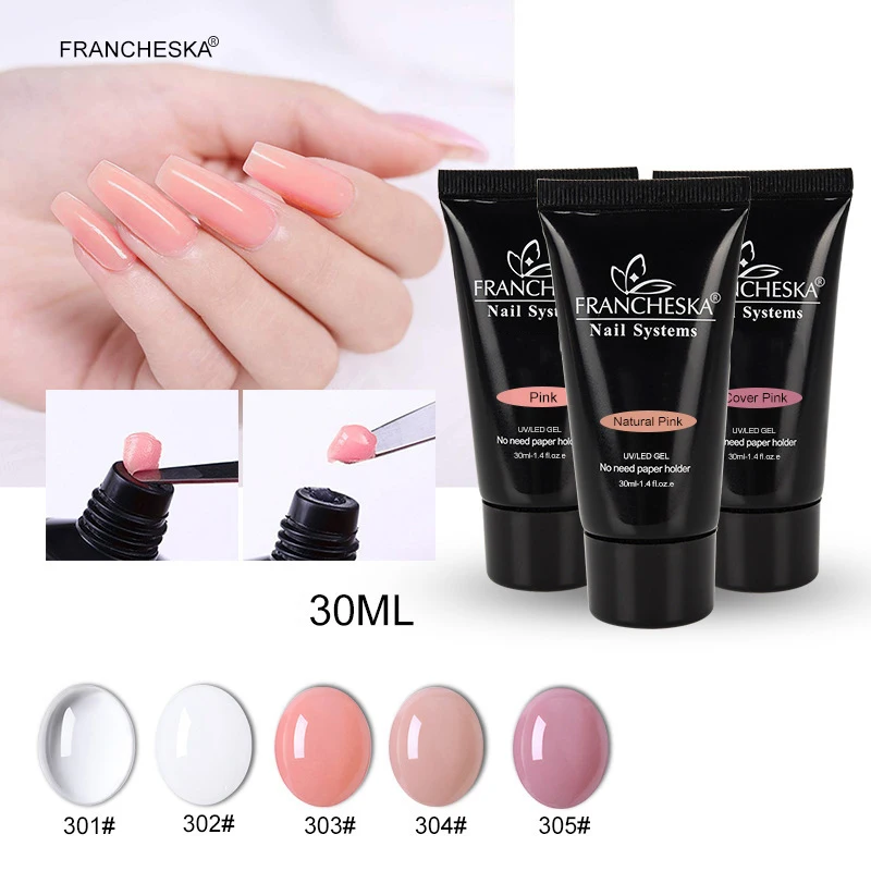 1~4PCS Glossy Finish Seamless Application Chip-resistant Easy And Quick Nail Extension Quick Extension Nail Art High-demand