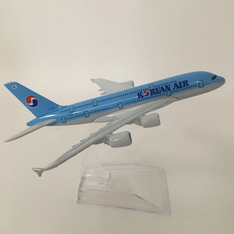 JASON TUTU pesawat skala 747 logam, JASON TUTU 16cm udara Korea Flight 1/400 Model pesawat Diecast