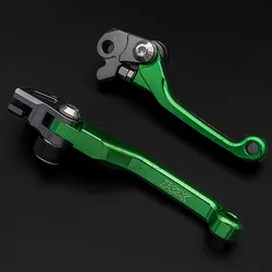 KX250 KX 250 1993-1996 1993 1994 1995 1996 CNC Motocross Foldable Pivot Dirt Pit Bike Brake Clutch Levers Handle
