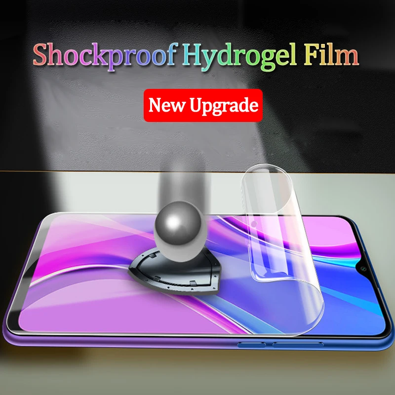 Hydrogel film Redmi 9a Case Redmi9 Phone Cover for Xiaomi Redmi9a 9c 9i 9 A C I with Redmi9c A9 Protective 2in1