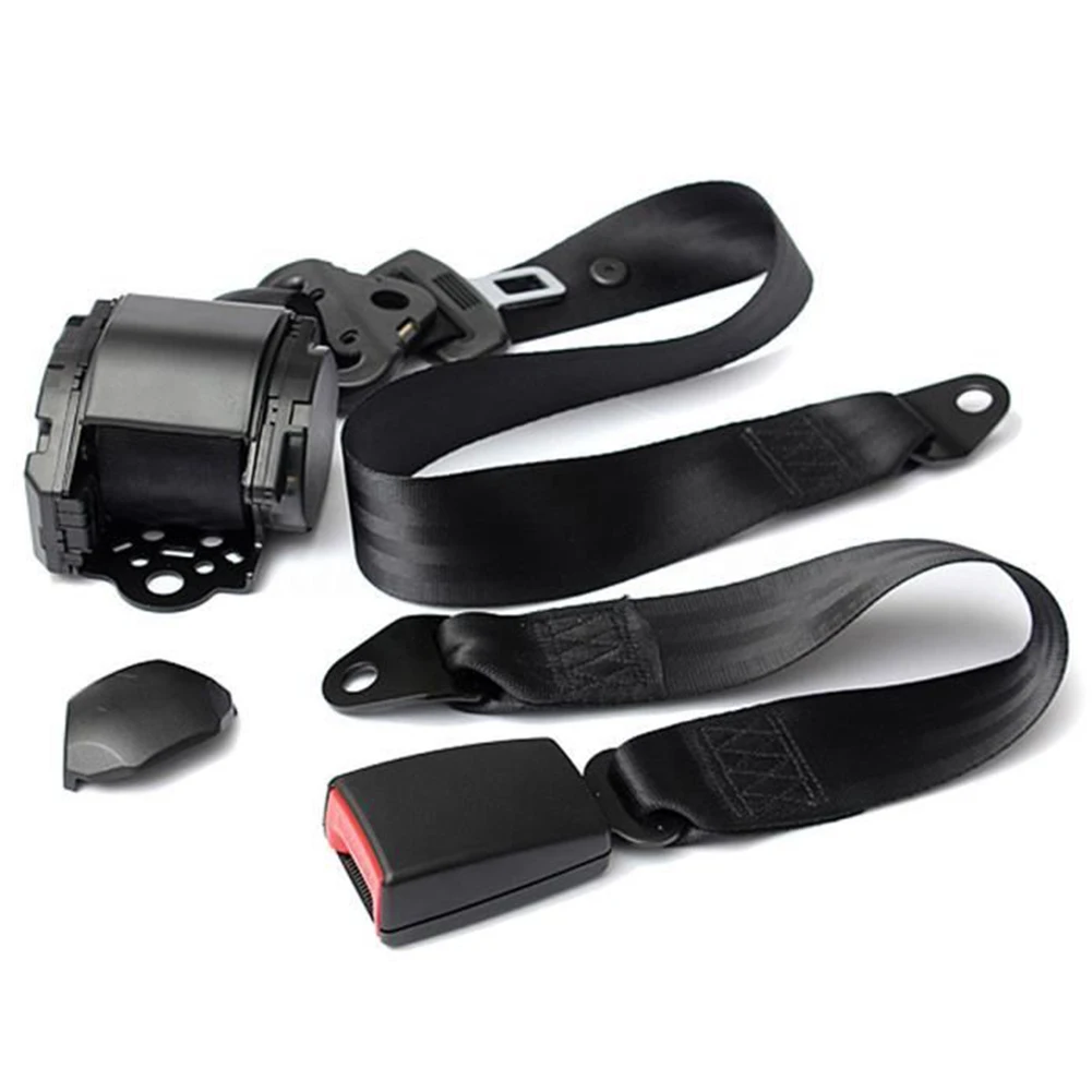 1pcs Universal Auto Car Seat Belt 3 Point Automatic Belt Safety Belt Car Seat Belt Clip Extender