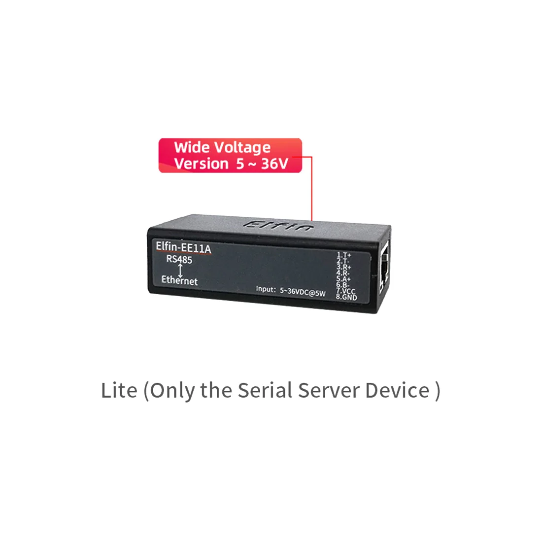 Servidor Serial EE11A MINI RS485 a Ethernet ModbusTCP convertidor Serial a Ethernet RJ45 con servidor Web integrado