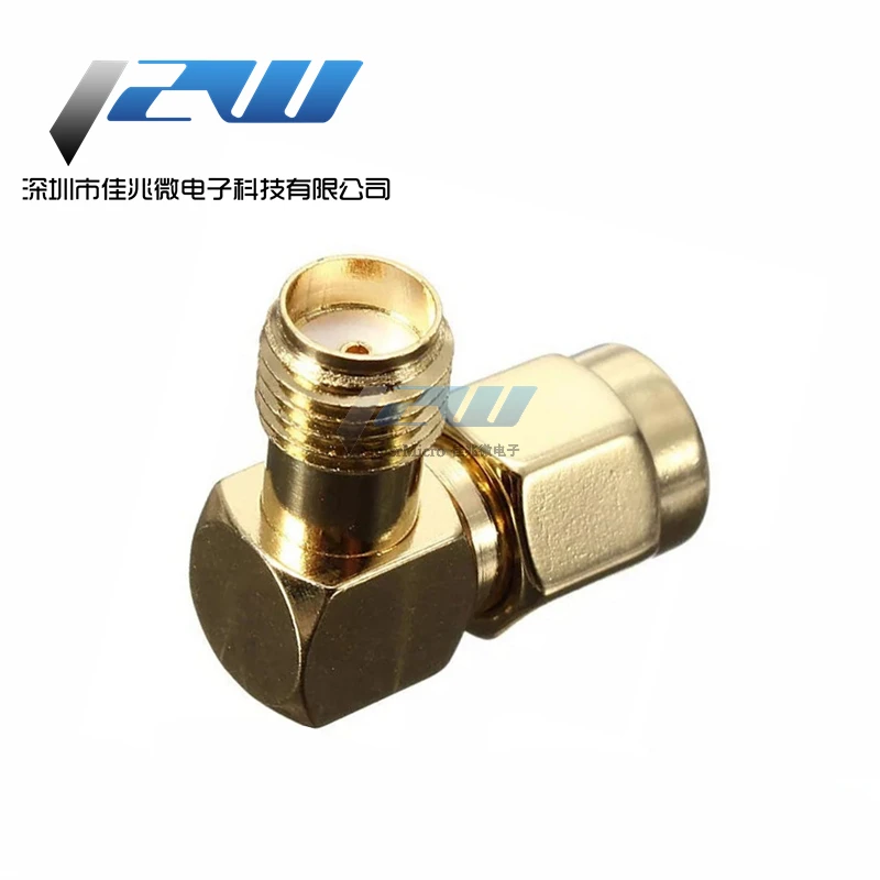 SMA to SMA Connector 90 Degree Right Angle SMA Male to Female Adapter Screw the Needle to SMA Male to Female