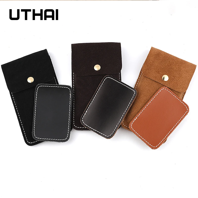 Case for watch  leather watch bag watch storage bag protective cover travel convenient and high-end UTHAI U04