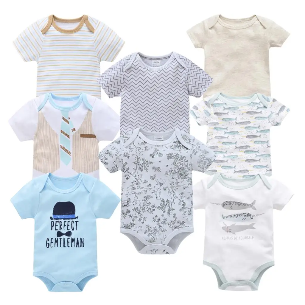 

Roupas Bebe De 0-12M Newborn Baby Boys Bodysuits Infant Cotton Summer Boy Baby Cartoon Clothes Girl Toddler Crawling Clothing