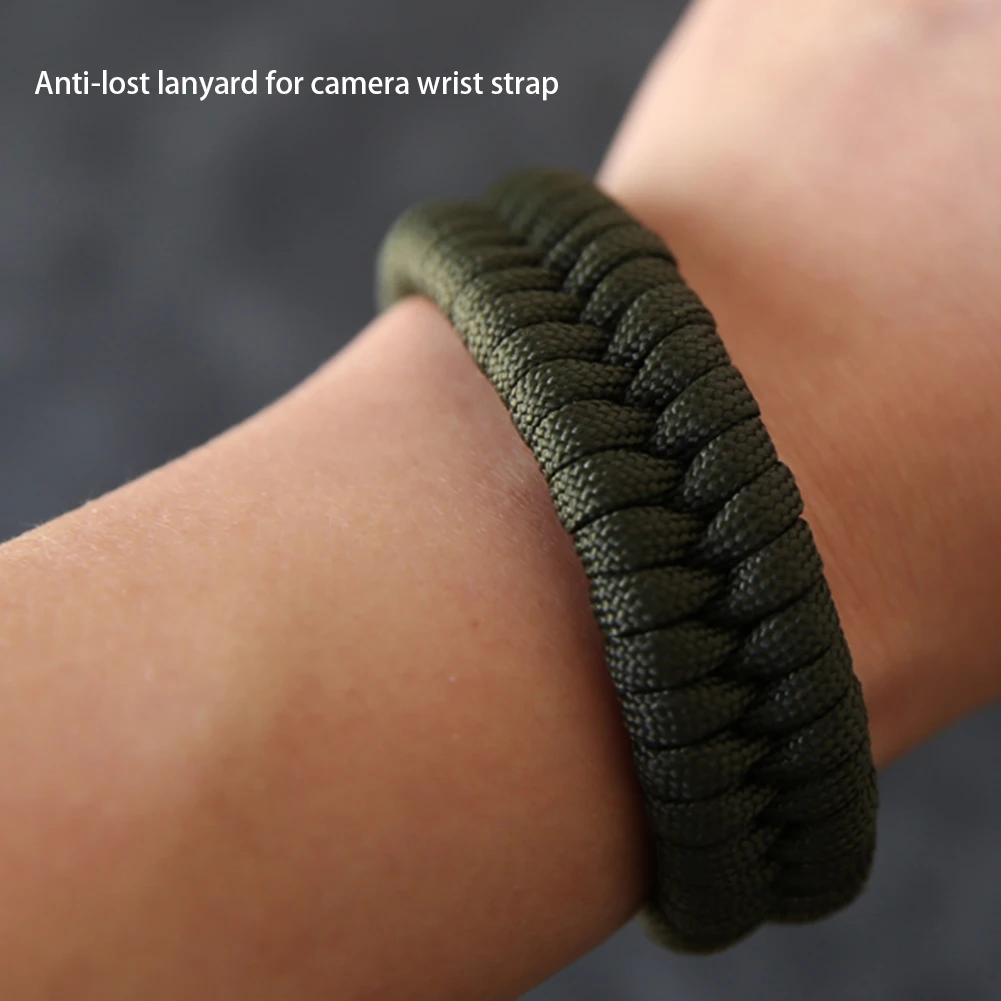 Anti-Lost กล้องสายคล้องข้อมือทนทานร่มชูชีพเชือก Hand Quick Release ของขวัญแบบพกพาเชือกปรับกลางแจ้งอุปกรณ์เสริม #