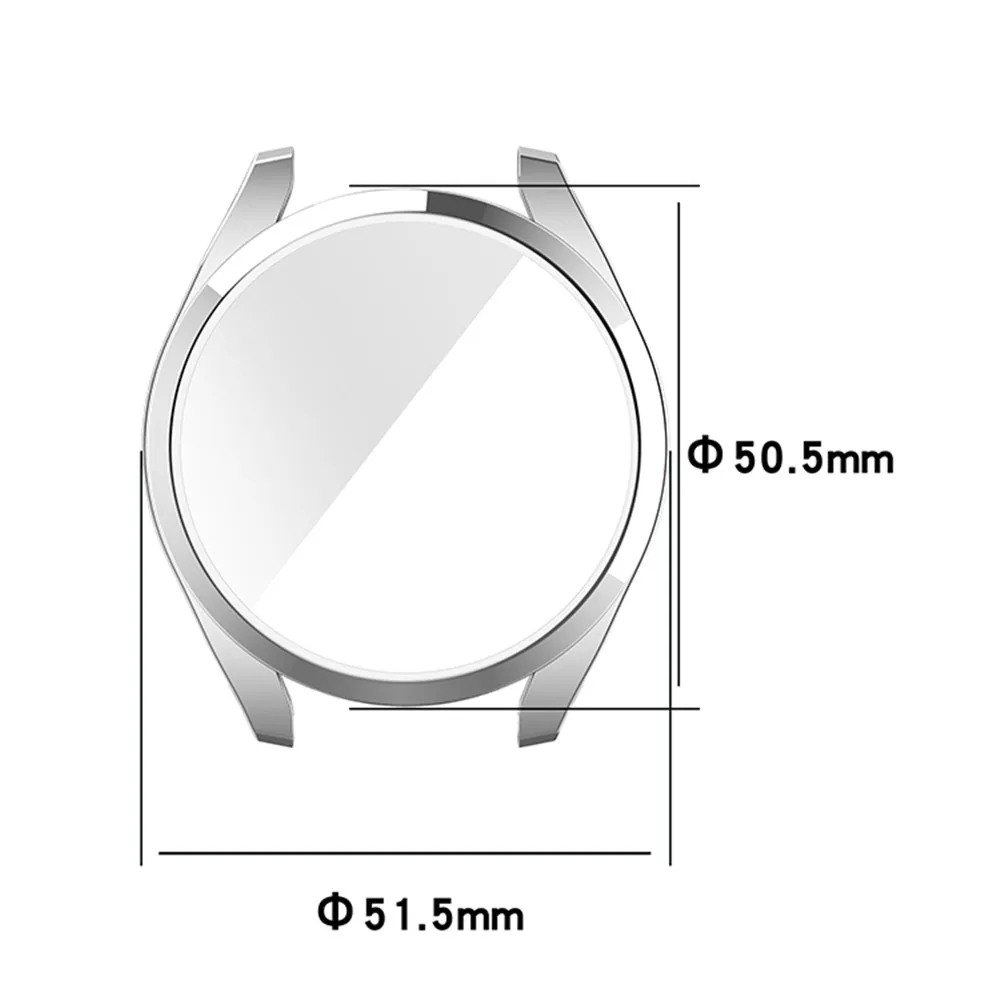 Housing Shell Cover TPU All-inclusive Electroplating Protective Case for Huawei Watch3 Pro Watch