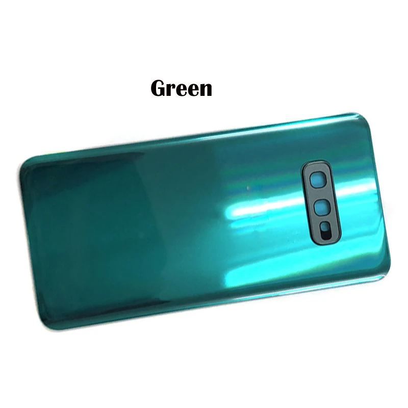 New For Samsung Galaxy S10E S10e G973 G973F Back Battery Cover Rear Door Housing Case Glass Panel + Camera Lens Cover Parts