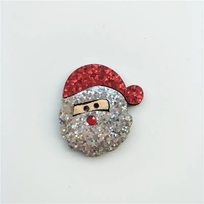 20 Stück/Los, verschiedene Designs, glitzernde Weihnachtsgeißbrenner-Applikationen mit Polsterung für Bastelarbeiten, Kleidung, Nähzubehör, DIY-Haarspangen-Accessoires. – Detail 8