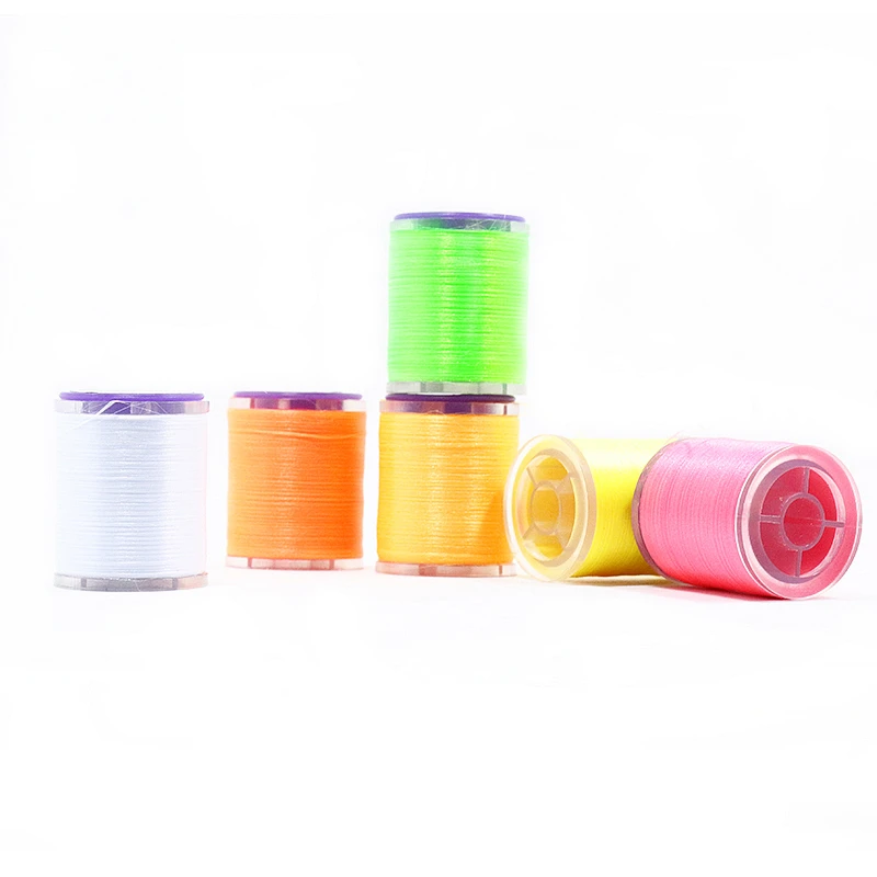 1pc 150Denier UV fluo color 6/0 fly tying thread floss 150yards spooled for trout bass fly fishing lure bait tying materials