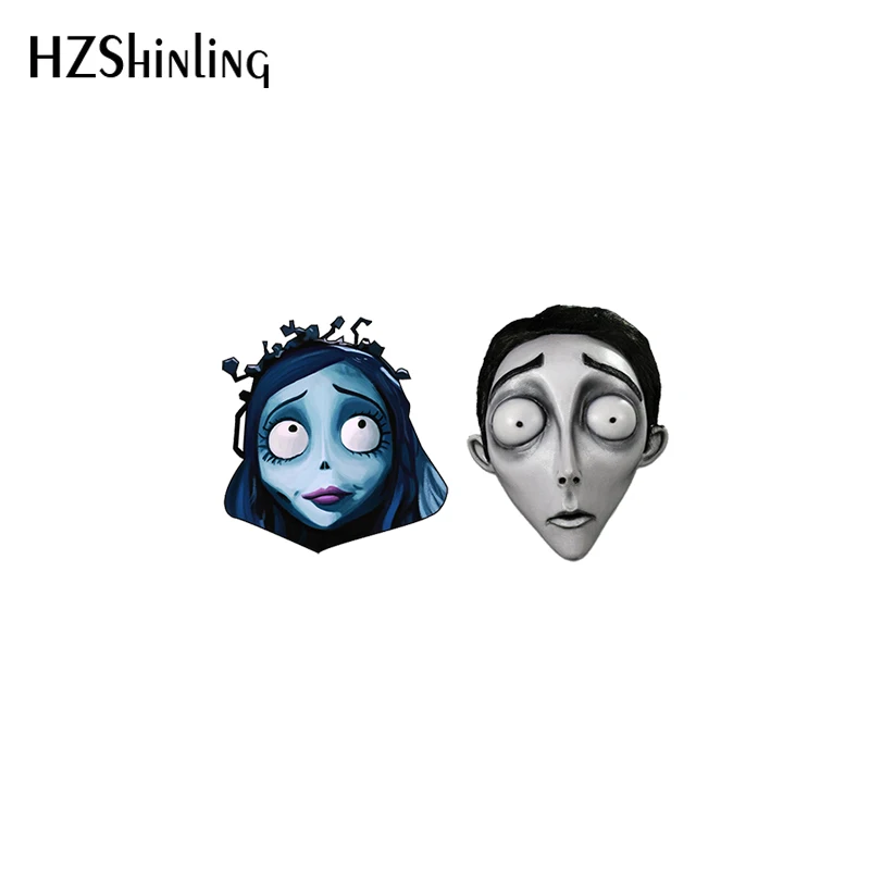 2020 New Corpse Bride Stud Earring Halloween Acrylic Earrings Handmade Resin Epoxy Jewelry Earring