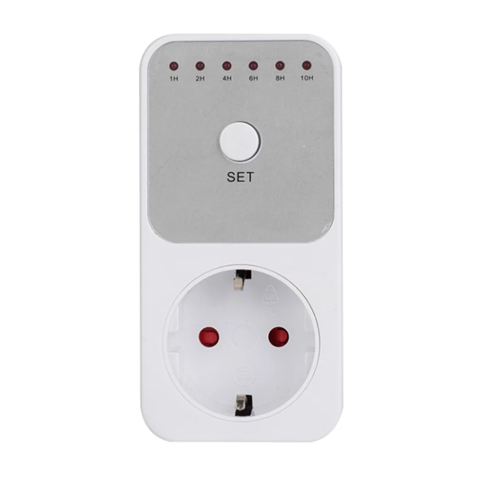 

EU Plug Electricity Power Metering Socket 10Hr Timer Socket Countdown Intelligent Time Setting Swtich Timer Control Socket