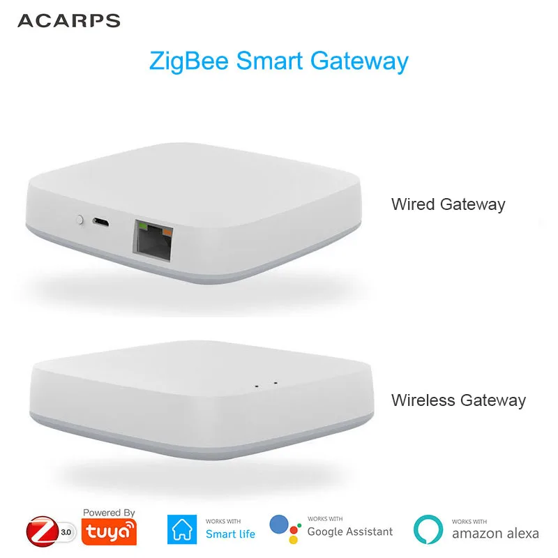 

ZigBee Smart Gateway Hub Smart Home Bridging Smart Life APP Wireless Wired Smart Home Gateway With Alexa Google Home