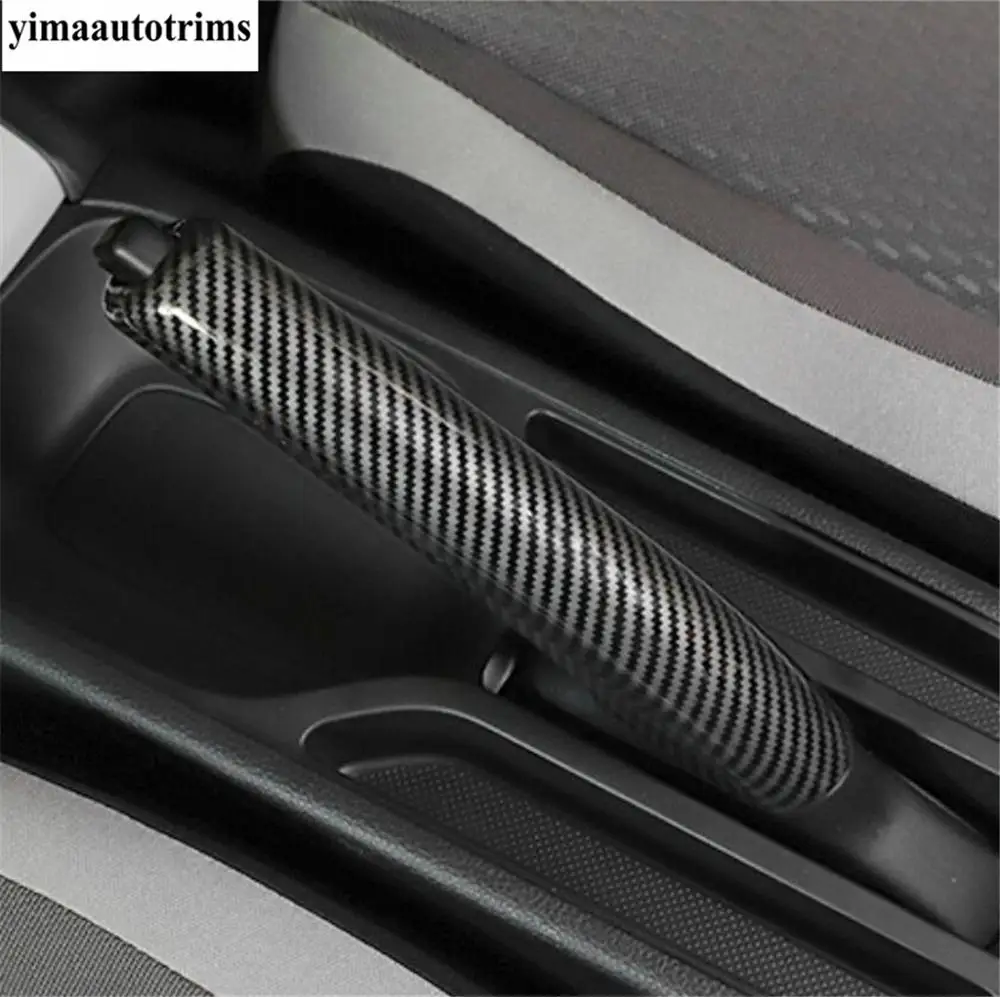 Dashboard Air AC Vent / Steering Wheel / Head Light Lamp Cover Trim For Honda Fit Jazz GR 2020 - 2022 Carbon Fiber Accessories