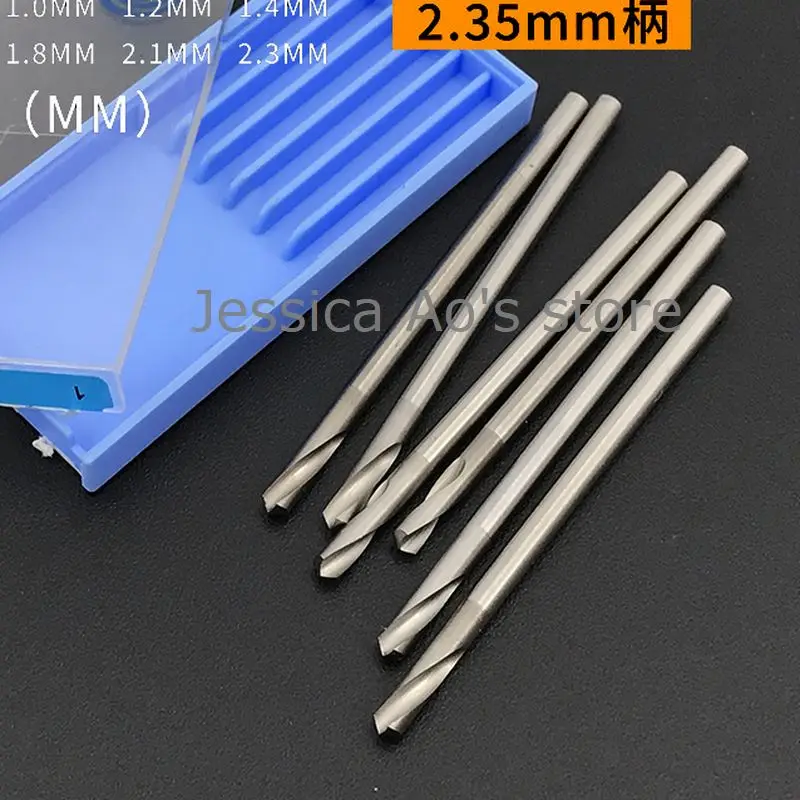 5pcs 0.6-2.3mm 2.35mm Shank Jewelry Carving Knife Drill Needle Bits Teeth Cutter Micro Engraving Milling Cutter Grinding Head