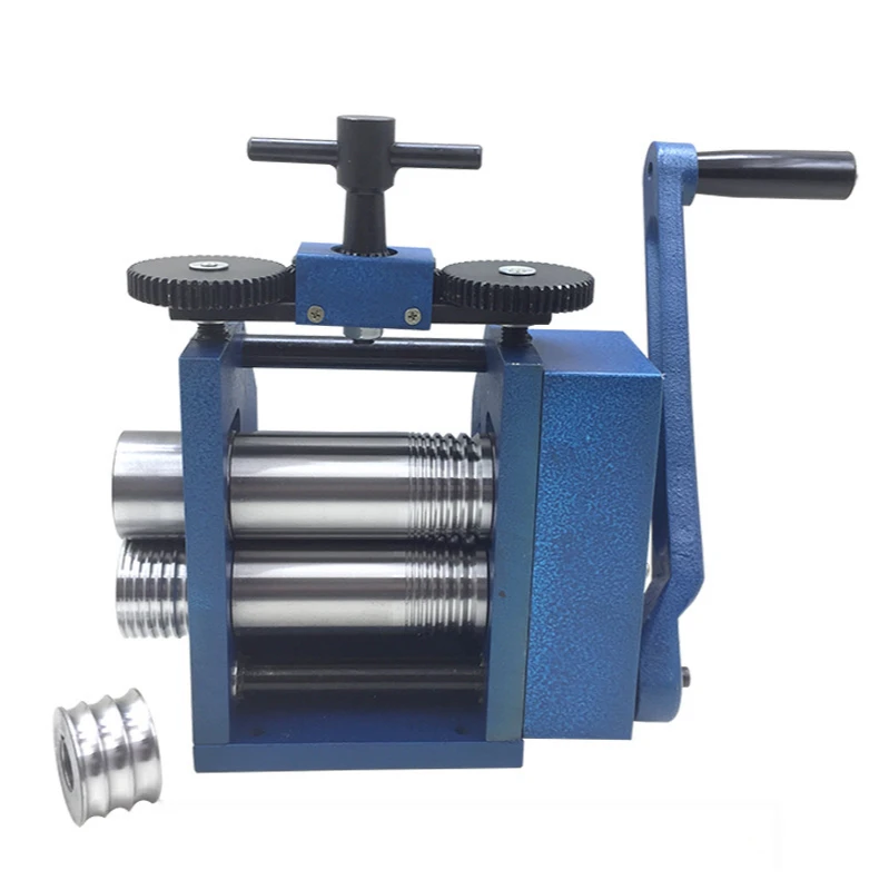 

Iron Manual Combination Rolling Mill Machine Jewelry Tabletting Processing Equipment Manual Rolling Mill Tools Jeweler