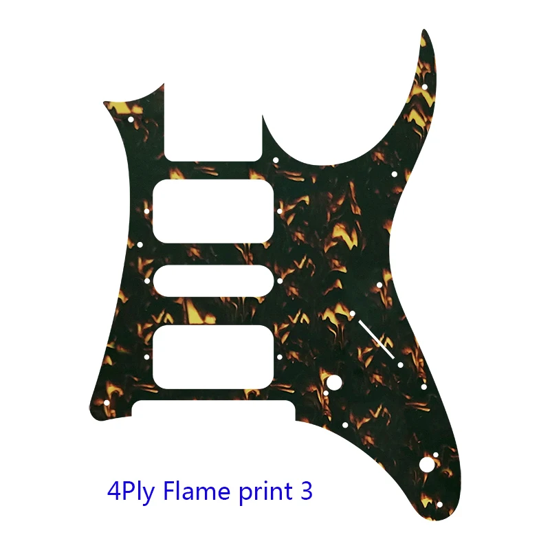 Feiman Custom Guitar Parts For MIJ Ibanze GRG 250 Guitar Pickguard HSH Humbucker Pickup Scratch Plate Replacement Flame Pattern