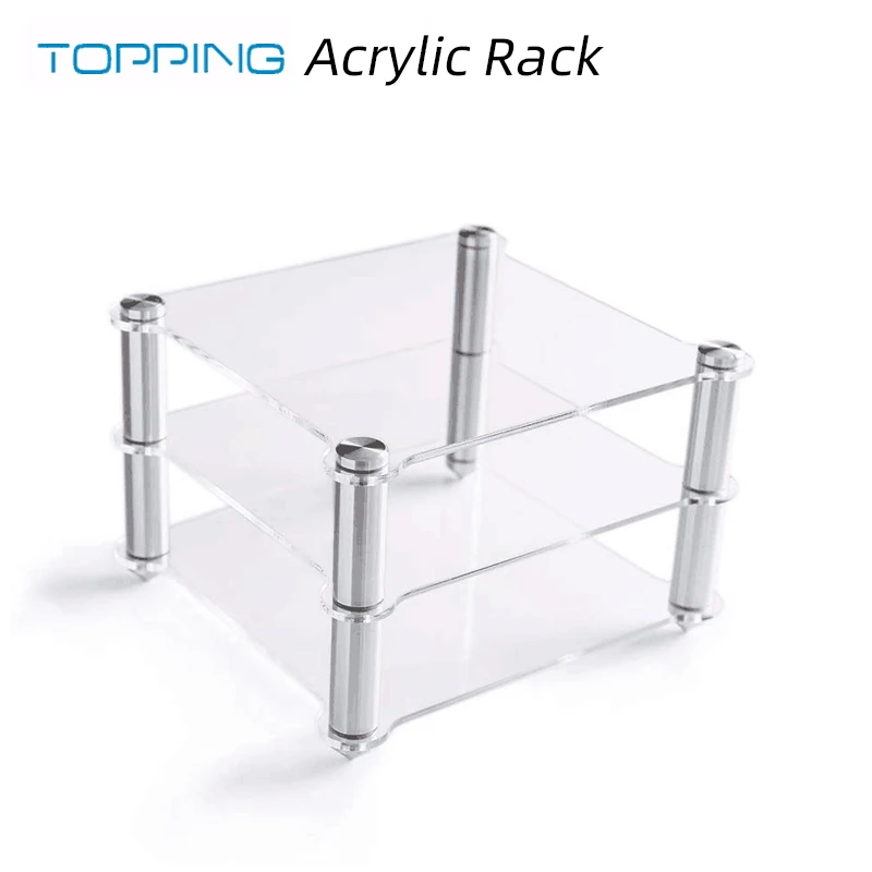 TOPPING Acrylic Rack For D30 Decoder A30 HIFI Amplifier Amp rack Transparent equipment two-layer Rack