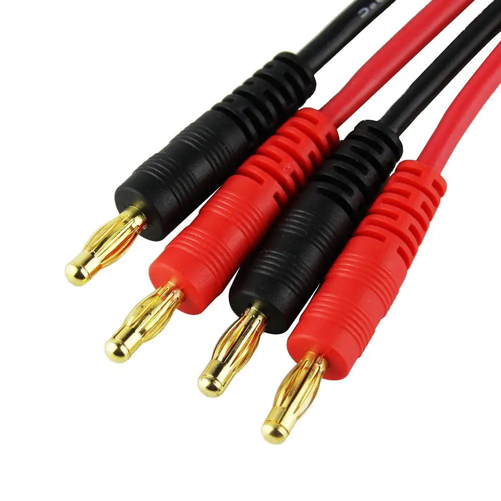 2PCS XT60 To 4mm Banana Plug 30cm Cable Charge Lead For Balance Battery Charger 4mm Banana Plug