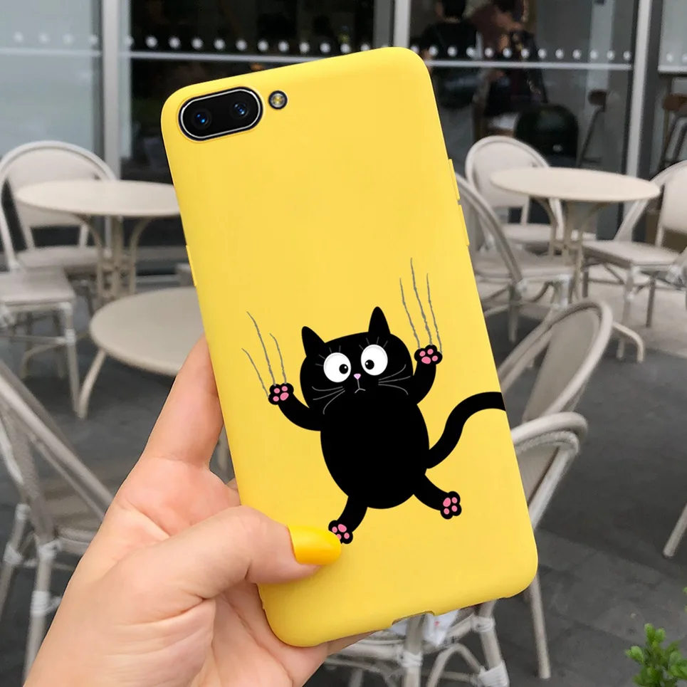 For OPPO A3s Case  Copule Cuty Cat Back Cover Case For Realme C1 OPPO A5 AX5 6.2\